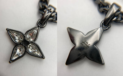 LOUIS VUITTON ルイヴィトン LVイニシャル モノグラム・フラワー ネックレス M00680 中古 D4