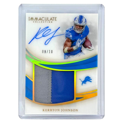 PANINI NFLカード IMMACULATE COLLECTION KERRYON JOHNSON DETROIT LIONS /10 #PPA-KJO 中古 IT1