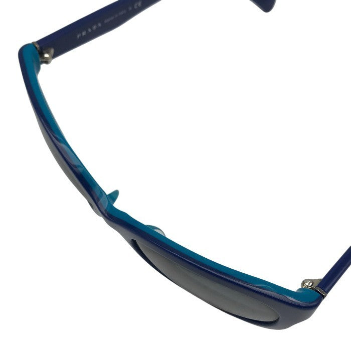 PRADA プラダ サングラス レディース フルリム セルフレーム バイカラー ブルー/グレー SPR 05P-A 中古 T1