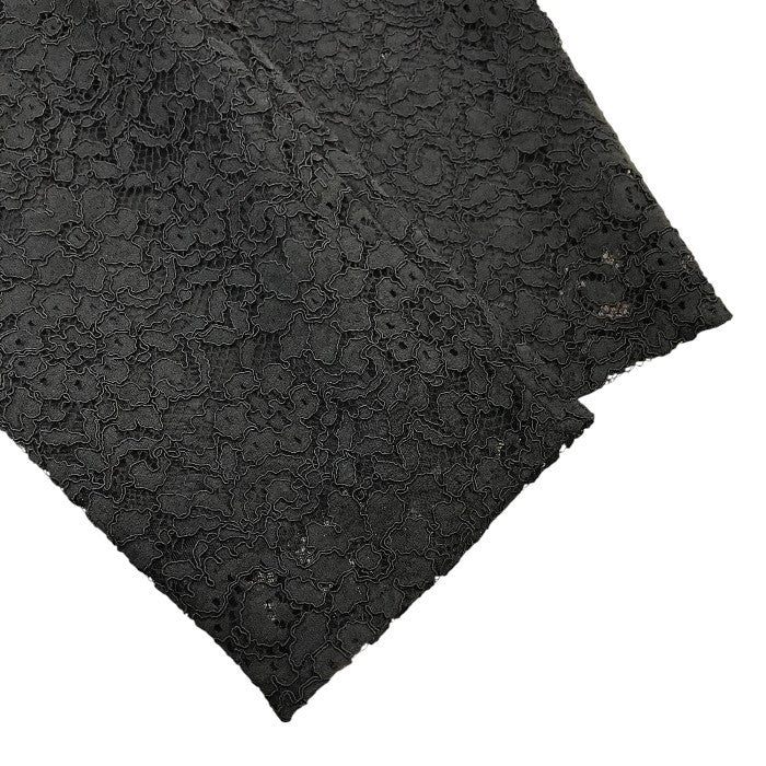 Rene ルネ テーパードパンツ レディース コットン 総レース ウエストゴム クロップド ブラック 36サイズ 6145090 中古 T1