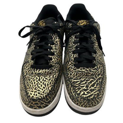 NIKE ナイキ エアフォースワン 488298-702 スニーカー 27cm 靴 シューズ AIR FORCE1 ゴールド エレファント 中古 W４