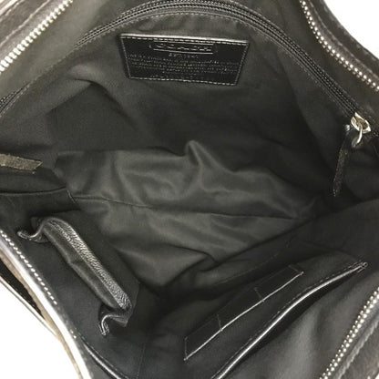 COACH コーチ ショルダーバッグ メンズ レザー 斜め掛け クロスボディ ブラック 70308 中古 T1