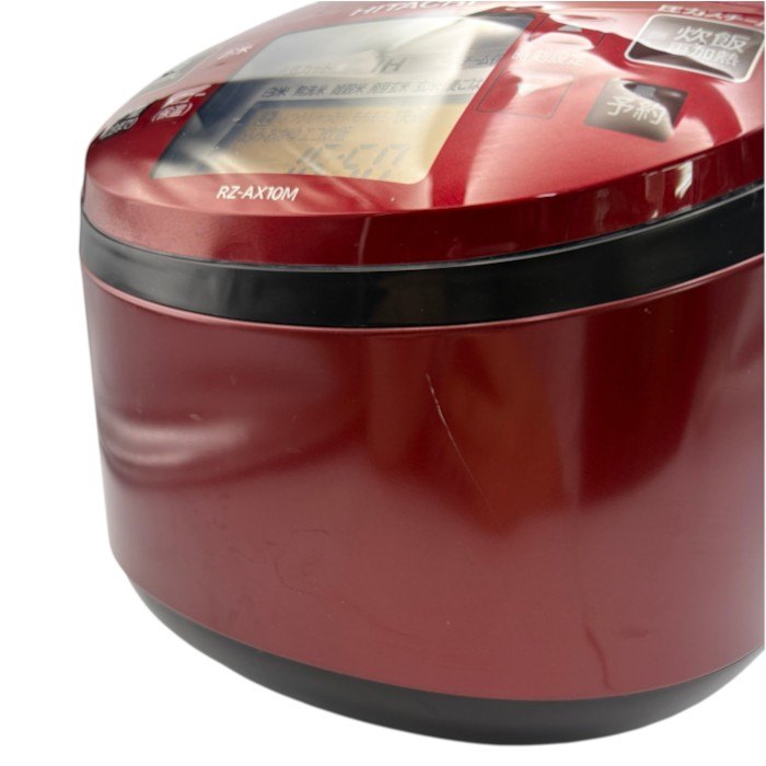 HITACHI 日立 IHジャー 炊飯器 RZ-AX10M 5.5合炊き ヒタチ キッチン家電 家電製品 メタリックレッド 中古 W４
