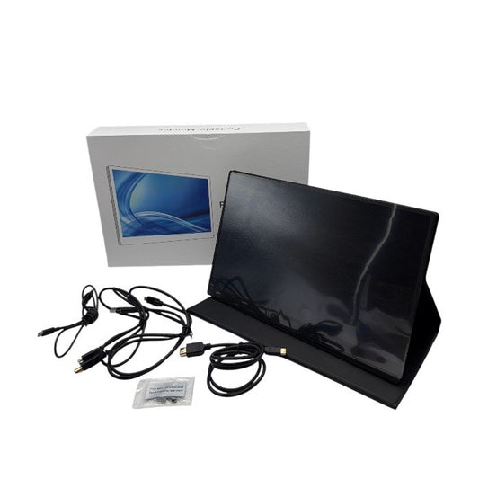 eviciv エビシブ ポータブルモニター 15.6インチ 家電 持ち運び ケース付 スタンド付き パソコン ゲーム 中古 W1