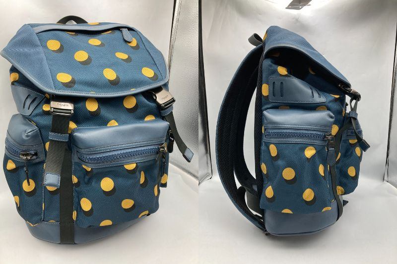 COACH コーチ トレック オプティカルドット リュックサック バックパック F22360 中古 D4