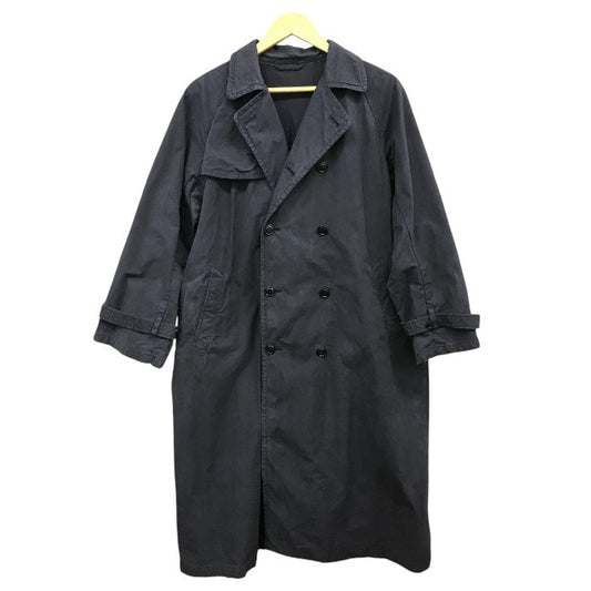nest Robe ネストローブ トレンチコート レディース コットン ロング丈 ヴィンテージ加工 裏地あり ネイビー フリーサイズ 01191-1086 中古 T1