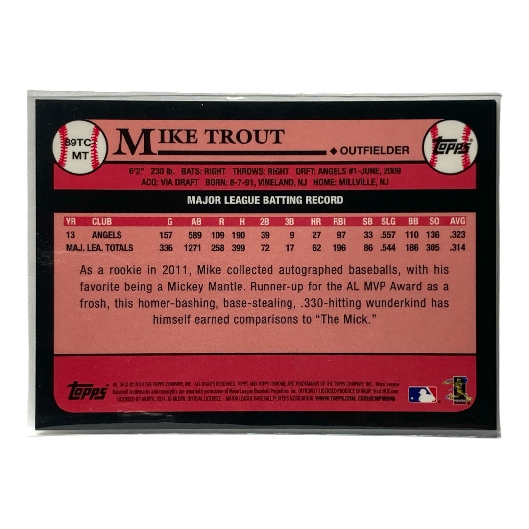 TOPPS MLBカード CHROME MIKE TROUT ANGELS #B9TC-MT 中古 IT2