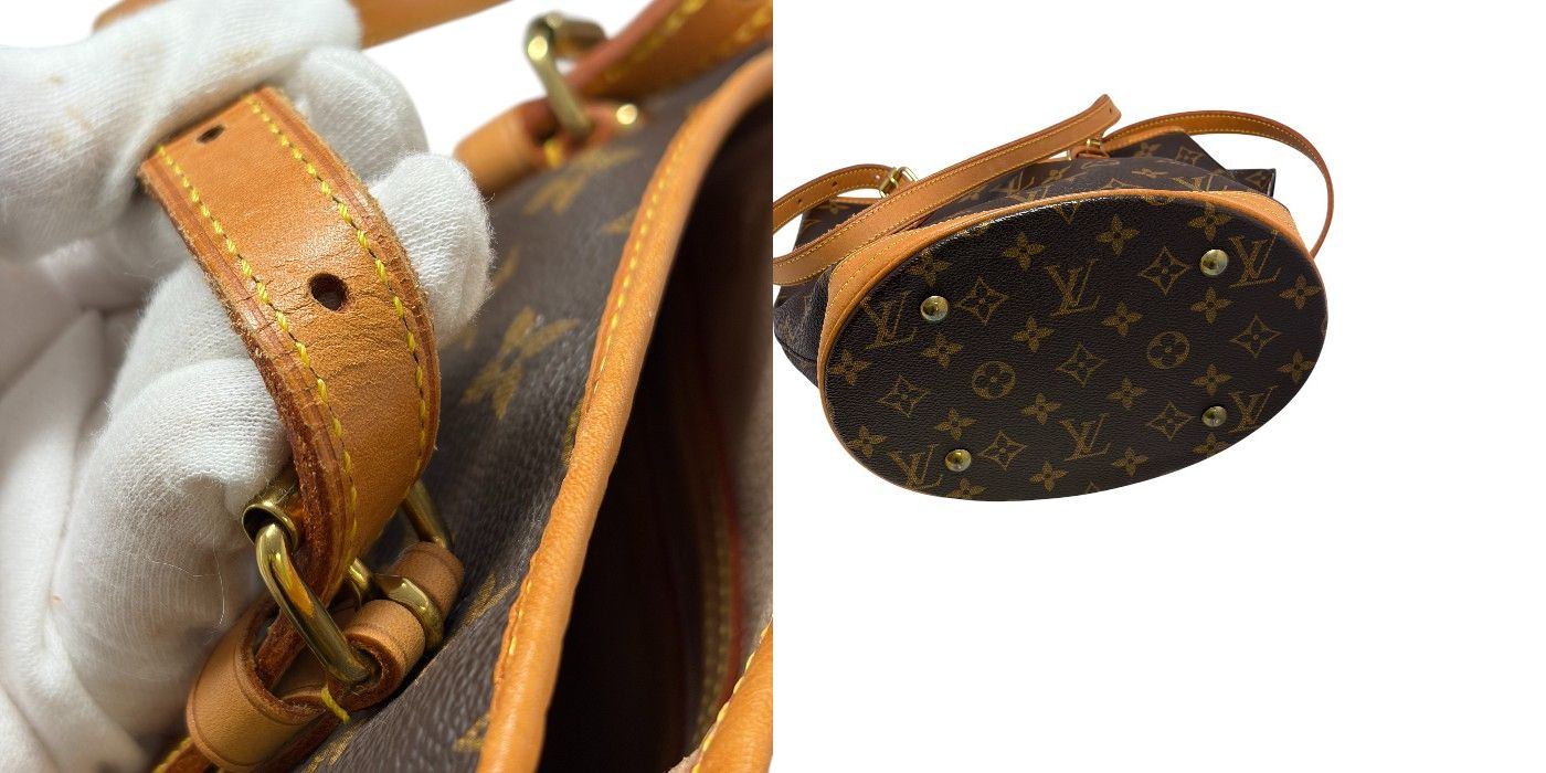 LOUIS VUITTON ルイヴィトン バケットPM モノグラム M42238 ポーチ付き ブランド レディース トートバッグ 鞄 中古 W1