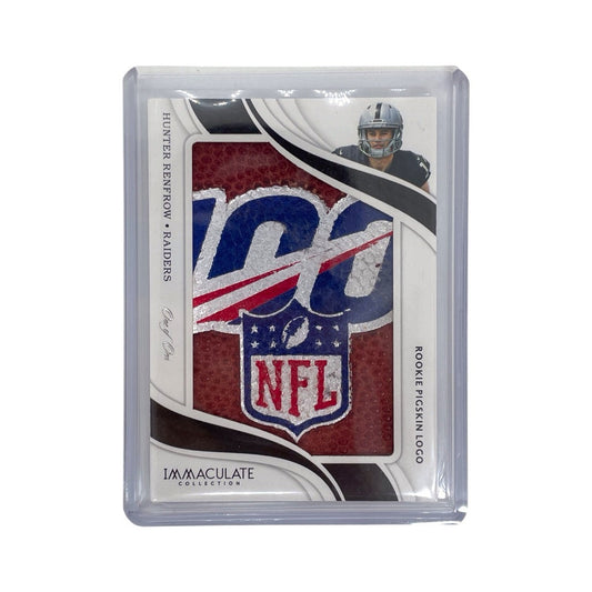 PANINI NFLカード IMMACULATE COLLECTION ROOKIE PIGSKIN LOGO HUNTER RENFROW RAIDERS One of One #RSL-24 中古 IT1