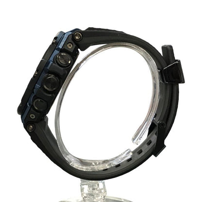 CASIO G-SHOCK カシオ 腕時計 メンズ タフソーラー G-STEEL メタルパーツ クロノグラフ モバイルリンク マットカラー グレー/ブルー GST-B100XB-2AJF 中古 T1