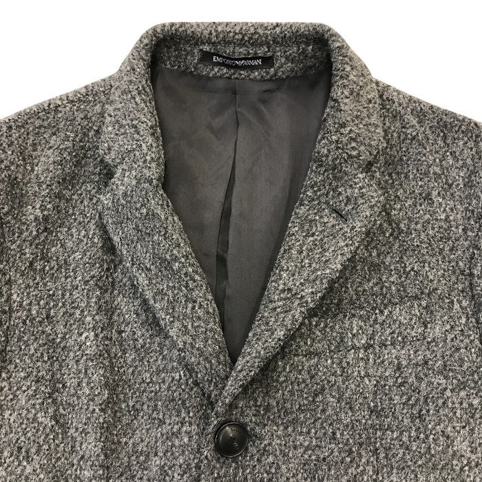 EMPORIO ARMANI エンポリオアルマーニ チェスターコート メンズ 19AW SARTORIAL DECO ウール/アルパカ混 グレー 44サイズ 41LSE0 41901 中古 T1