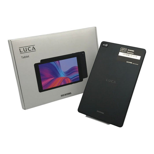 アイリスオーヤマ LUCA タブレット ブラック 8インチ wi-fiモデル Android アンドロイド FHD 1920x1280 64GB 8コア TM082M4N2-B 中古 T1