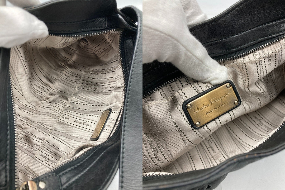 Salvatore Ferragamo サルヴァトーレフェラガモ ガンチーニ ワンショルダーバッグ 中古 D4