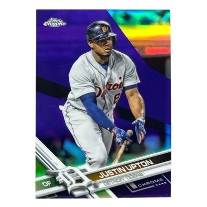 TOPPS MLBカード CHROME JUSTIN UPTON DETROIT TIGERS /299 #154 中古 IT2