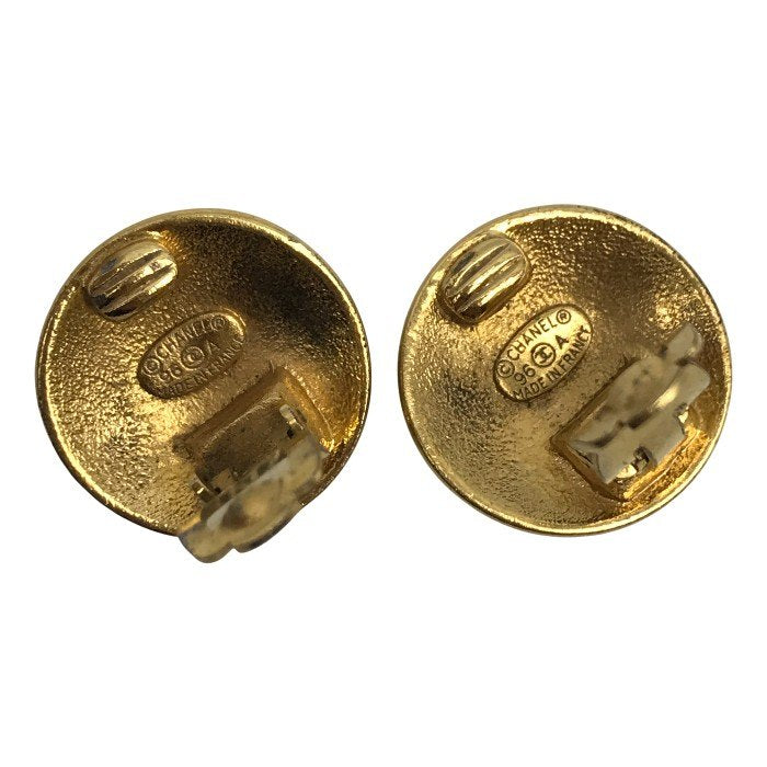 CHANEL シャネル イヤリング レディース クラウン ココマーク ラウンド ヴィンテージ ゴールドカラー 中古 T1