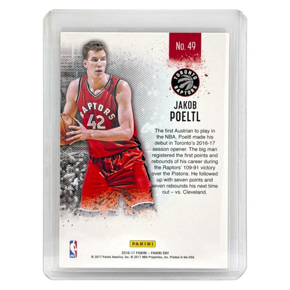 PANINI NBAカード PANINI DAY JAKOB POELTL RAPTORS /50 #49 中古 IT1
