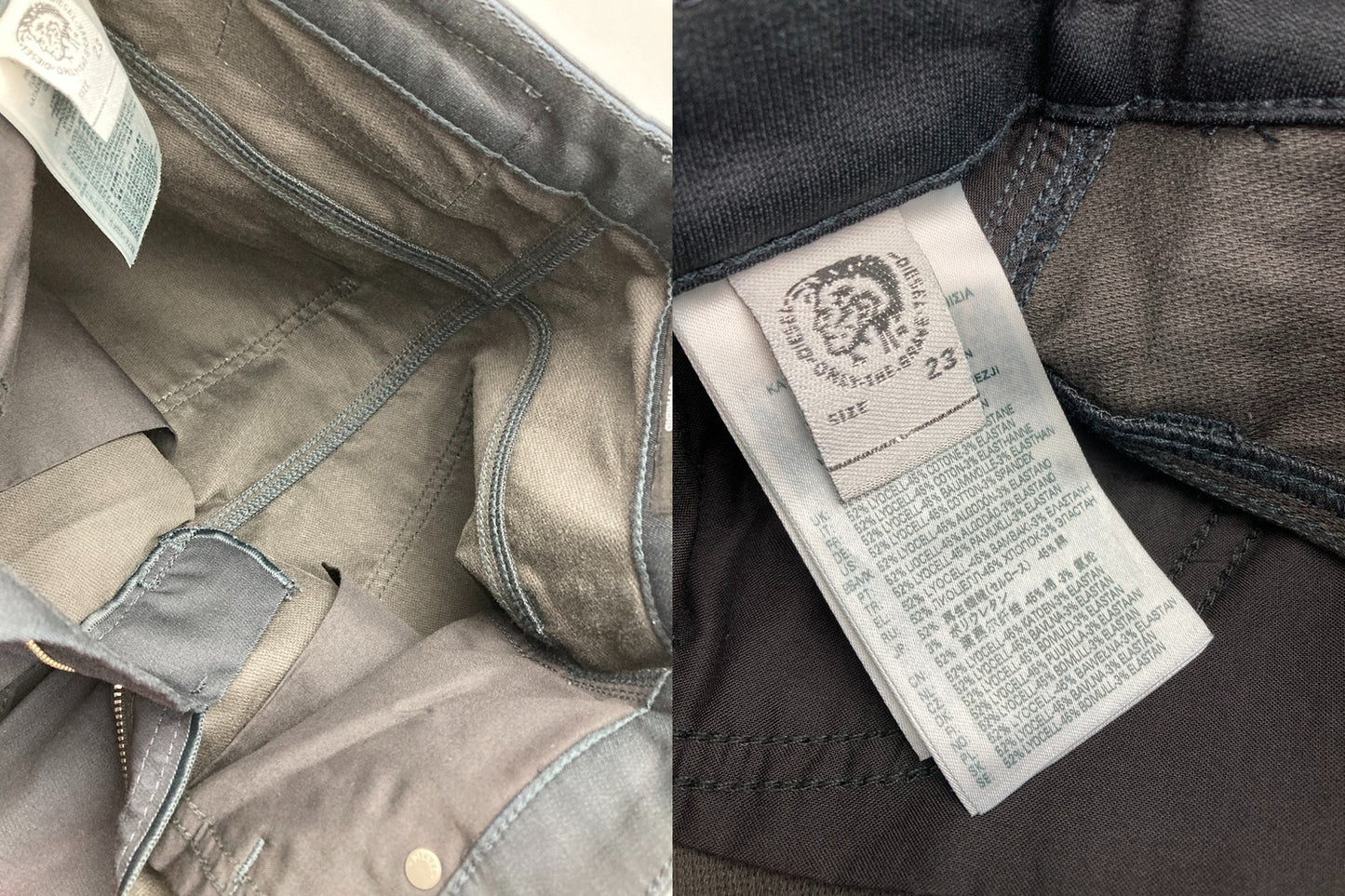 DIESEL D-PLATA JOGG ディーゼル ボーイフレンド ストレッチ ジョグジーンズ D-PLATA-SP1-NE 23インチ レディース 中古 D4