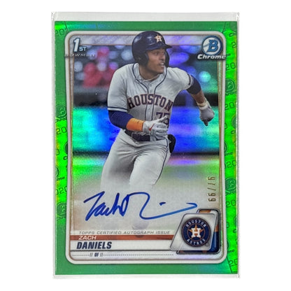 TOPPS MLBカード BOWMAN CHROME 1ST ZACH DANIELS HOUSTON ASTROS /99 #CDA-ZDA 中古 IT1