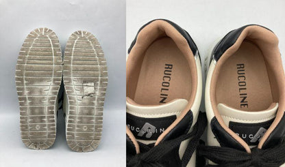 RUCO LINE ルコライン プラットフォーム スニーカー GB582 NERO-BIANCO サイズ38 中古 D4