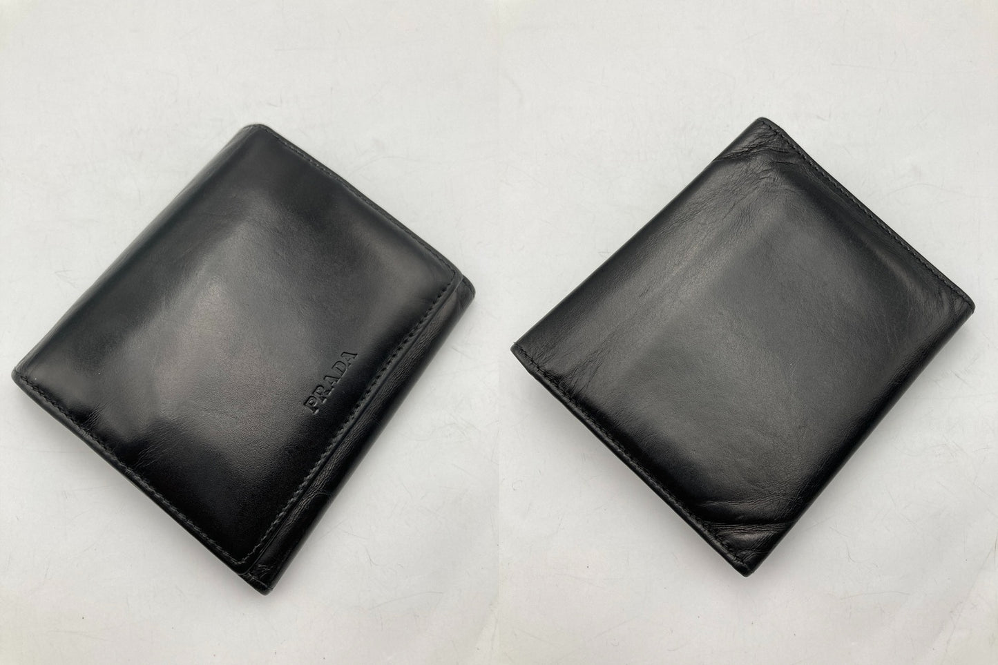 PRADA プラダ レザー 3つ折り財布 中古 D4