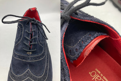 luis gonzalo ルイスゴンザロ ウイングチップ スエードシューズ 中古 D4