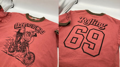 TOYS McCOY トイズマッコイ タスマニアンデビル Born To Be Wild リンガーTシャツ サイズS メンズ 中古 D4