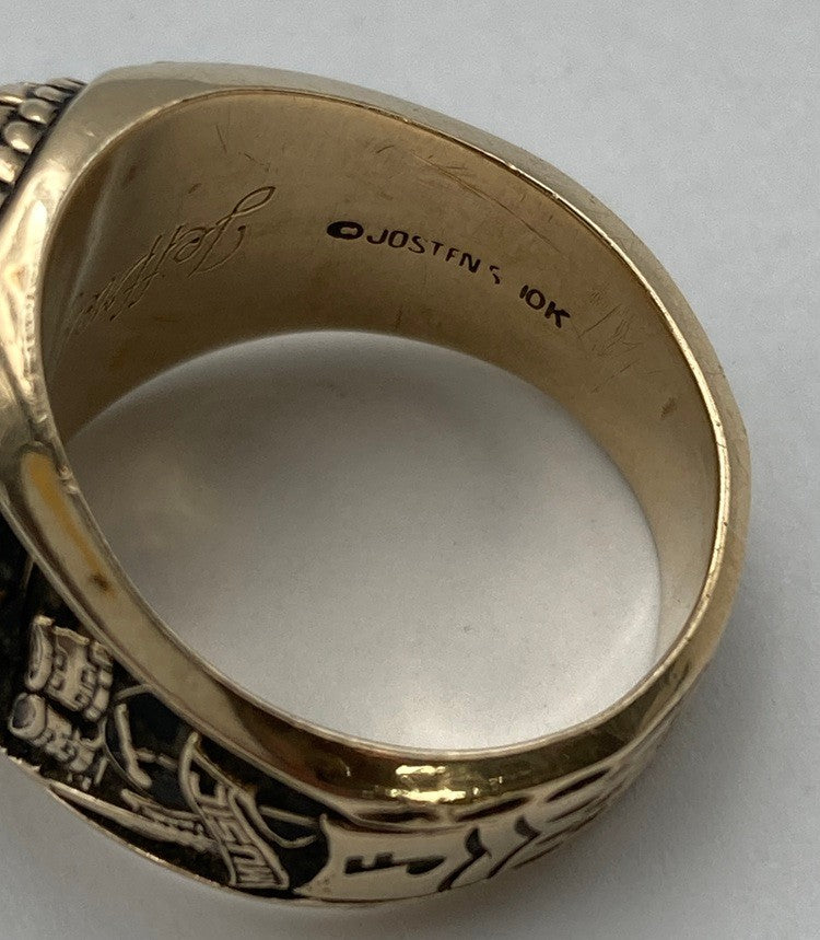 JOSTENS ジャスティンズ VIDOR HIGH ビダー・ハイスクール 1988年 カレッジリング 20号 合金 中古 D4