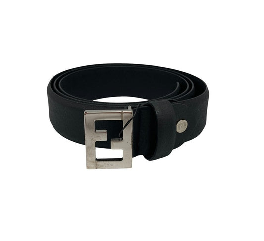 FENDI フェンディ Fバックル レザーベルト メンズ 中古 D4