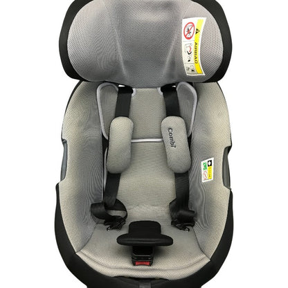 コンビ ホワイトレーベル THE S ISOFIX エッグショック チャイルドシート R129適合 360°回転 ウォッシャブル フルジェンテブラック ZC-690 中古 T1