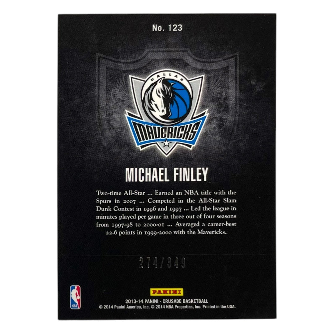 PANINI NBAカード CRUSADE MICHAEL FINLEY DALLAS MAVERICKS /349 #123 中古 IT2