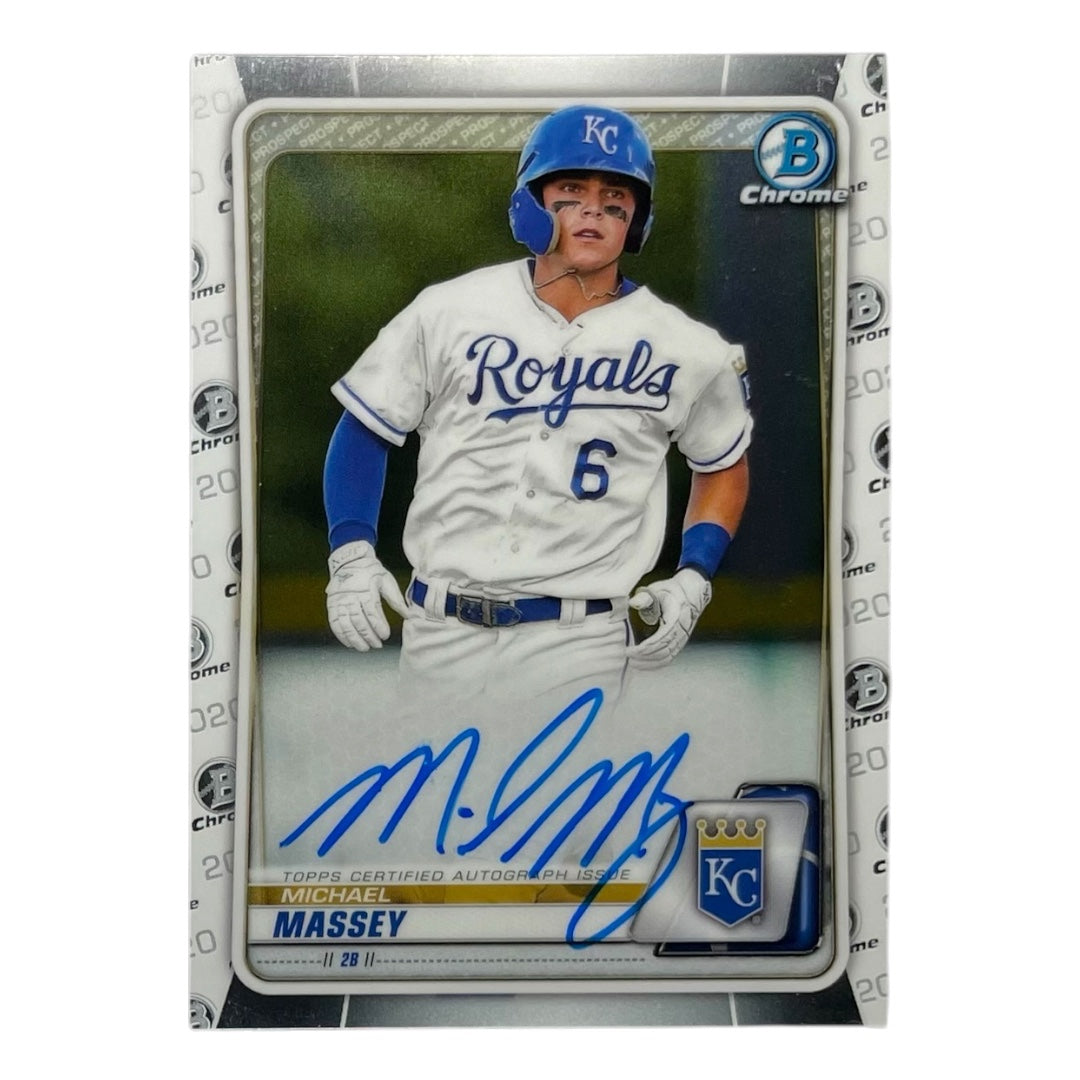 TOPPS MLBカード BOWMAN CHROME MICHAEL MASSEY KANSAS CITY ROYALS #СРА-ММ 中古 IT2