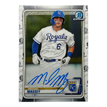 TOPPS MLBカード BOWMAN CHROME MICHAEL MASSEY KANSAS CITY ROYALS #СРА-ММ 中古 IT2