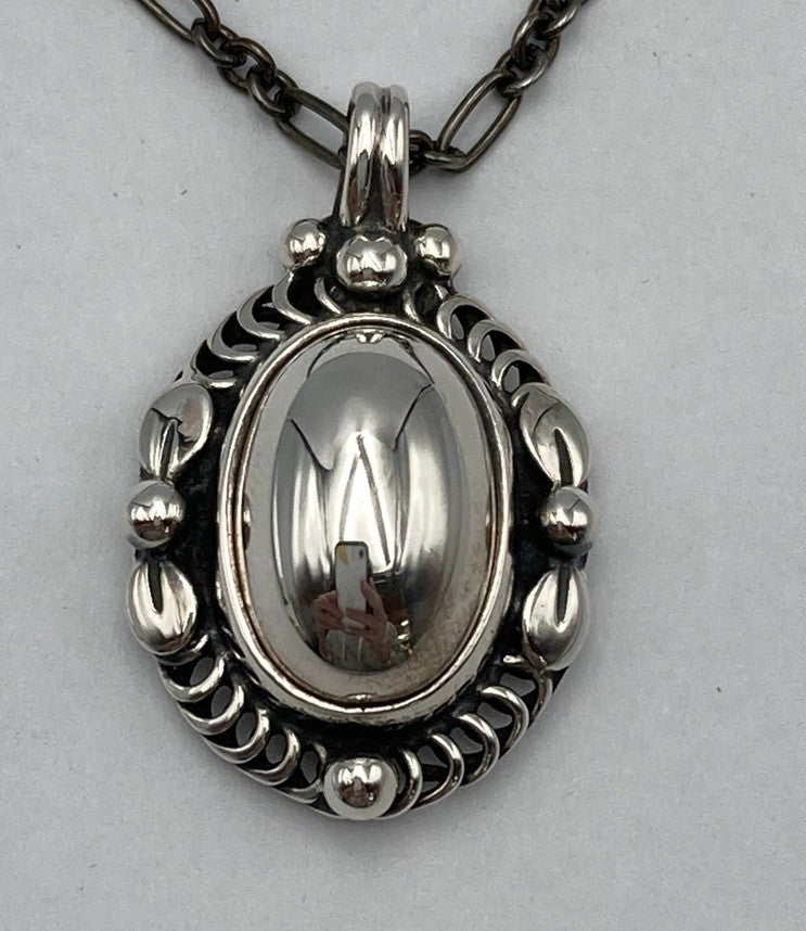 GEORG JENSEN ジョージジェンセン 1995年 ヘリテージ イヤーネックレス SV925 中古 D4