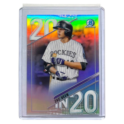 TOPPS MLBカード BOWMAN CHROME ZAC VEEN COLORADO ROCKIES /250 #20IN20-ZV 中古 IT2