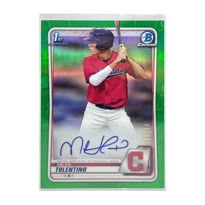 TOPPS MLBカード BOWMAN CHROME 1ST MILAN TOLENTINO CLEVELAND INDIANS /99 #CDA-MT 中古 IT1