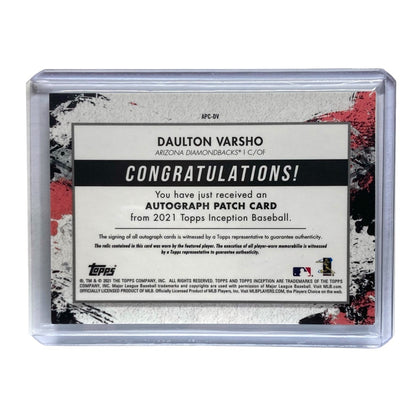 TOPPS MLBカード INCEPTION DAULTON VARSHO DIAMONDBACKS 164/199 #APC-DV 中古 IT2