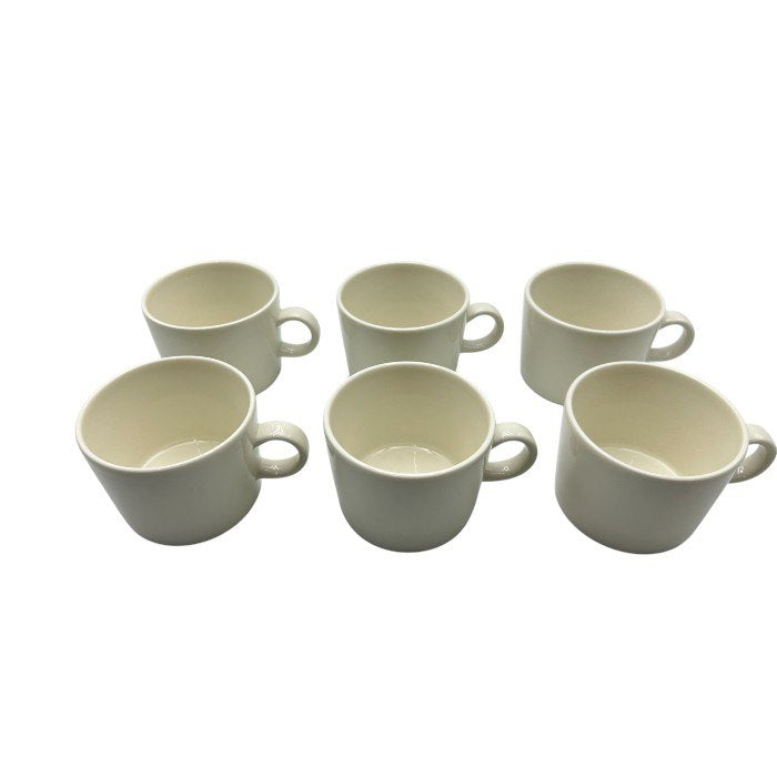 iittala イッタラ TEEMA ティーマ カップ＆ソーサー 6客 洋食器 シンプル  セット ホワイト 中古 Ｗ４