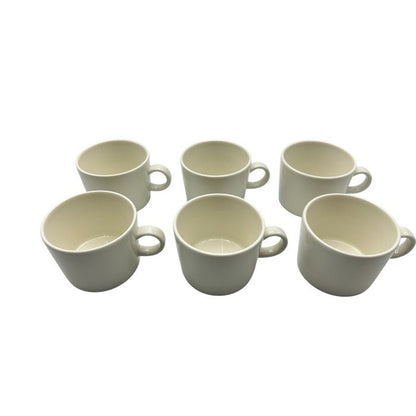 iittala イッタラ TEEMA ティーマ カップ＆ソーサー 6客 洋食器 シンプル  セット ホワイト 中古 Ｗ４