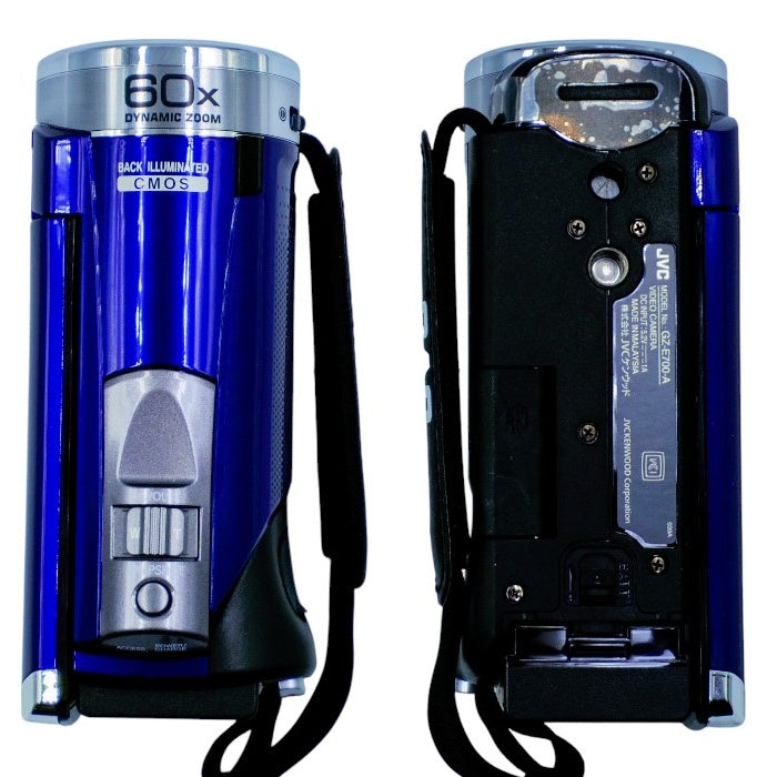 JVCケンウッド Everio エブリオ  GZ-E700-A [32GBハイビジョンメモリームービー(ブルー)]＆専用BDライター CU-BD5 中古 a1