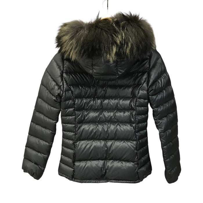 DUVETICA デュベティカ ダウンジャケット レディース ファー フード 細身 ショート丈 チャコールグレー 38サイズ 12934 中古 T1