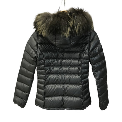 DUVETICA デュベティカ ダウンジャケット レディース ファー フード 細身 ショート丈 チャコールグレー 38サイズ 12934 中古 T1