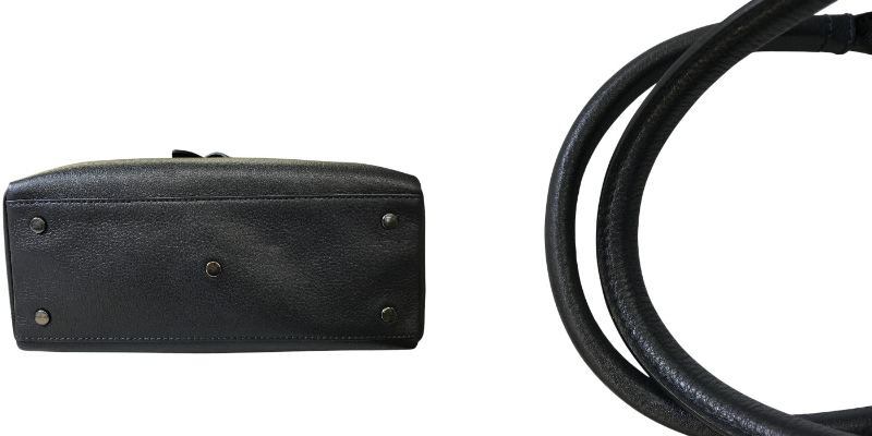 土屋鞄 クラルテ バッグ レディース レザー トート ハンド リボン ブラック 本革 ハンドバッグ 鞄 中古 WK1