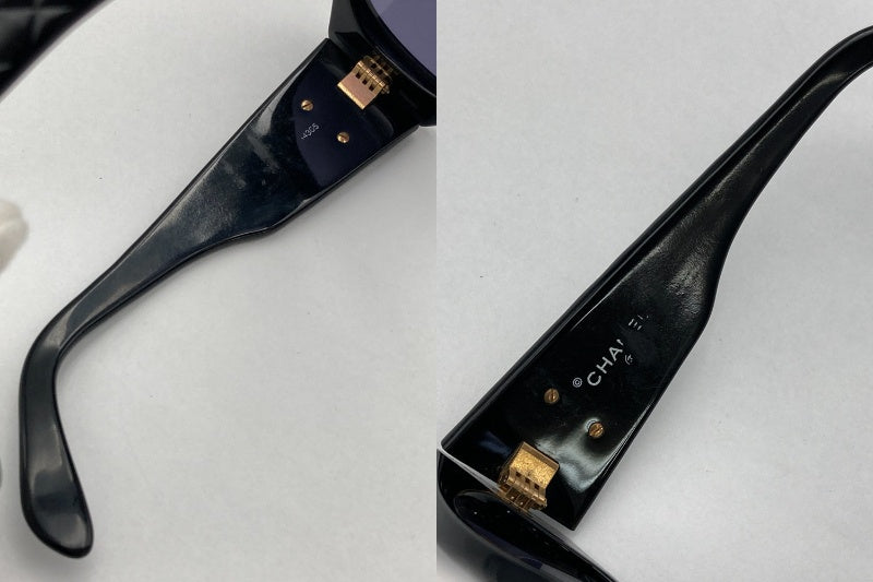 CHANEL シャネル サングラス レディース マトラッセ ココマーク ヴィンテージ フルリム  01450 94305 中古 D4