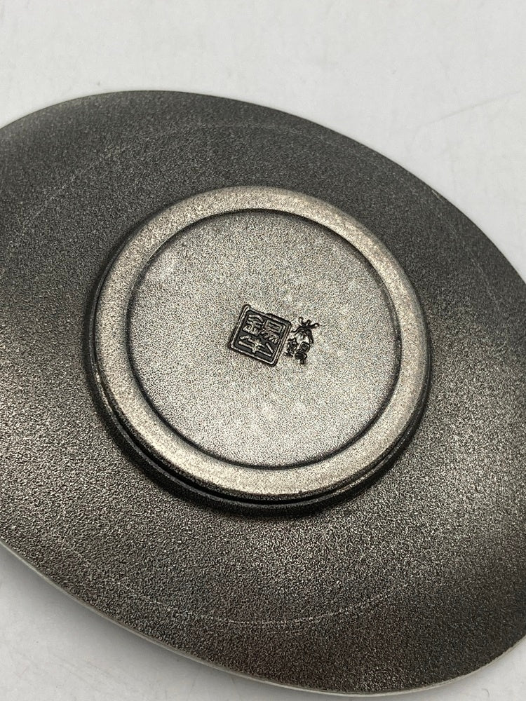 錫半 本錫 茶托 五枚 茶道具 中古 D4