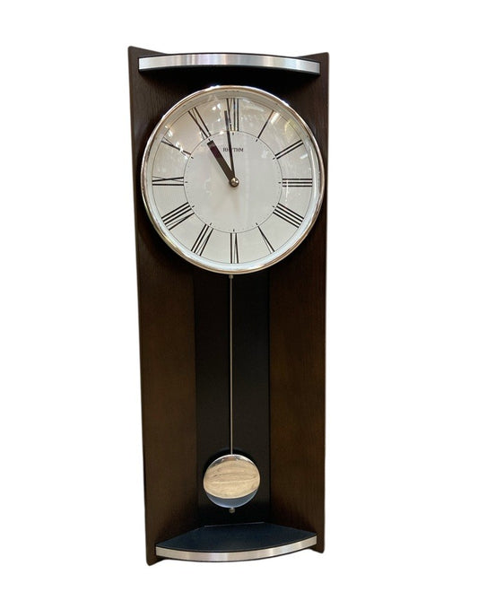 RHYTHM リズム時計 柱 掛け時計 アナログ モダンライフM05 振り子 4MPA05RH 中古 D4