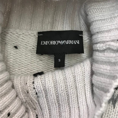 EMPORIO ARMANI エンポリオアルマーニ ニットトップス メンズ アルパカ セーター ハイネック オフホワイト S(180)サイズ 6L1MV8 1M07Z 中古 T1