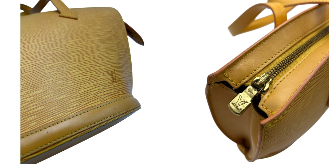 LOUIS VUITTON ルイヴィトン サンジャック ショルダーバッグ エピ タッシリイエロー M52279 トートバッグ 鞄 ブランド レディース 中古 W４