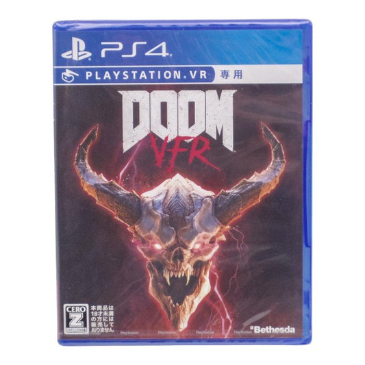 未開封品 PLAYSTATION VR 専用ソフト DOOM VFR CEROレーティング「Z」 PS4 中古 a1