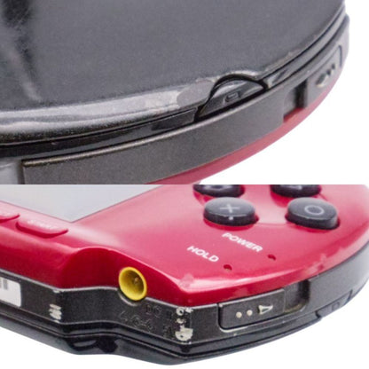 バッテリーなし SONY SCE PSP プレイステーションポータブル ブラック/レッド PSP-3000 本体 中古 a1