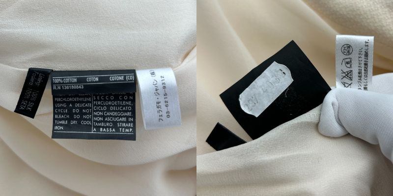 salvatore Ferragamo サルヴァトーレ フェラガモ タイト スカート 40 レディース ブランド おしゃれ フェミニン ホワイト 中古 W４